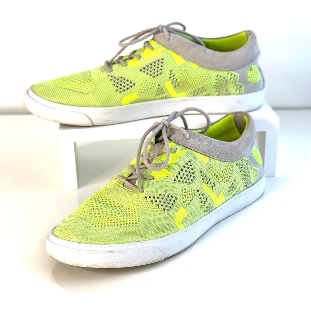 Clarks Somerset Neon Glove Knit Sneaker Shoes